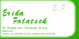 erika polatsek business card